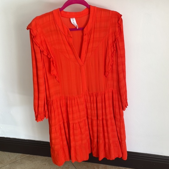 Gorgeous Orange Anthropologie Dress - Picture 1 of 8